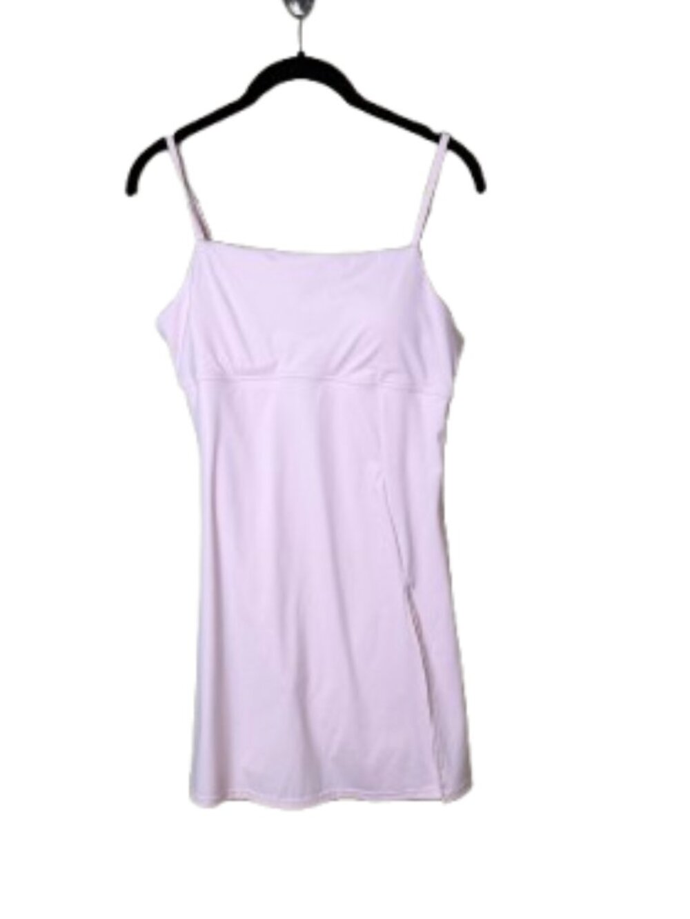 Square Neck Tennis Dress with Shorts Skort Amazon Pink Side Slit Golf Tennis NEW